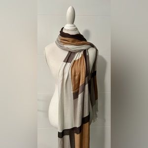 Preowned Color Block Scarf- classic scarf